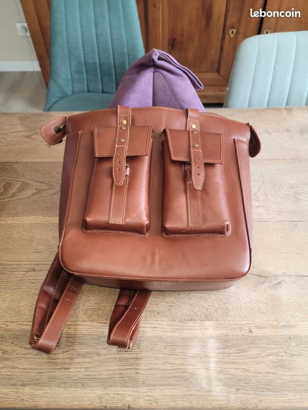 Sac cuir beara beara Murphy caramel (image 1)