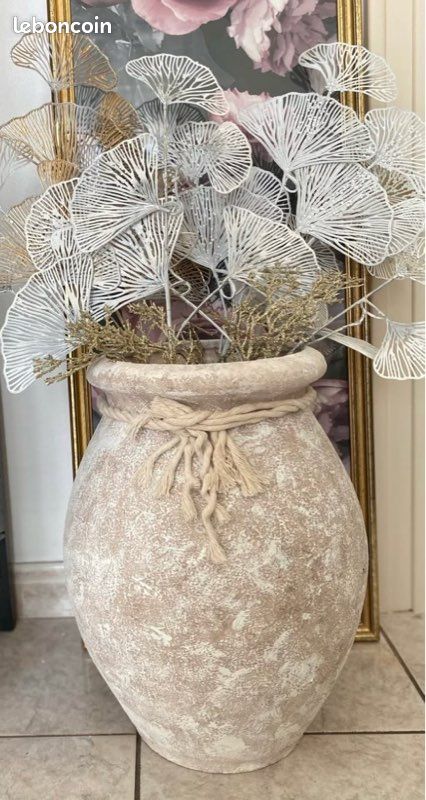 Grande JARRE « Bohème Naturel » 42cm (image 8)