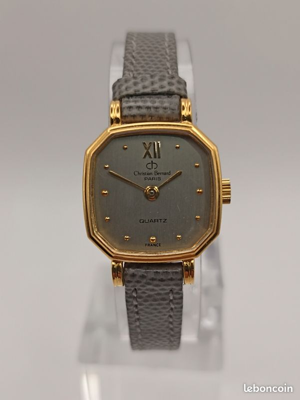 Boîtier De Montre Vintage Femme BWC - ID 23,3 Mm - Acier Inoxydable, Cristal - Neuf