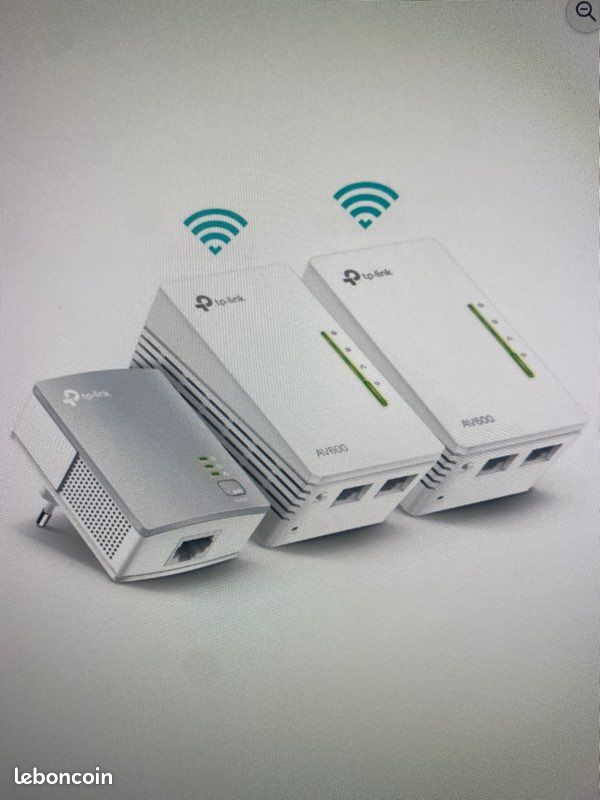 EXTENSION WIFI - Kit complet TP-Link AV600 CPL - Avec Ports Ethernet (image 1)