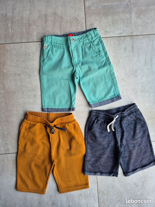 Short De Survêtement Garçon George – Bleu – Taille 4-5 Ans – Coton – État Très Bon