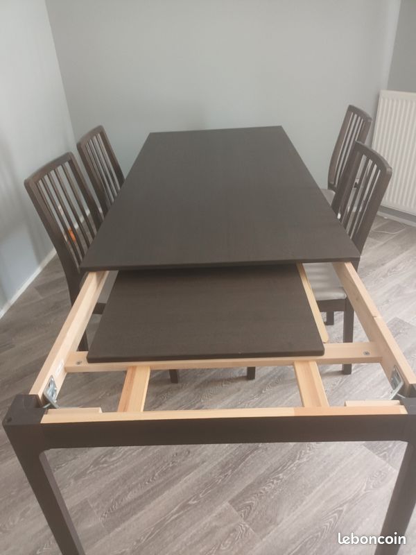 Table plus rallonge plus 4 chaises (image 3)