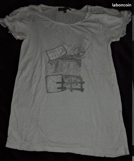 Tshirt blanc fille 10 ans (image 1)