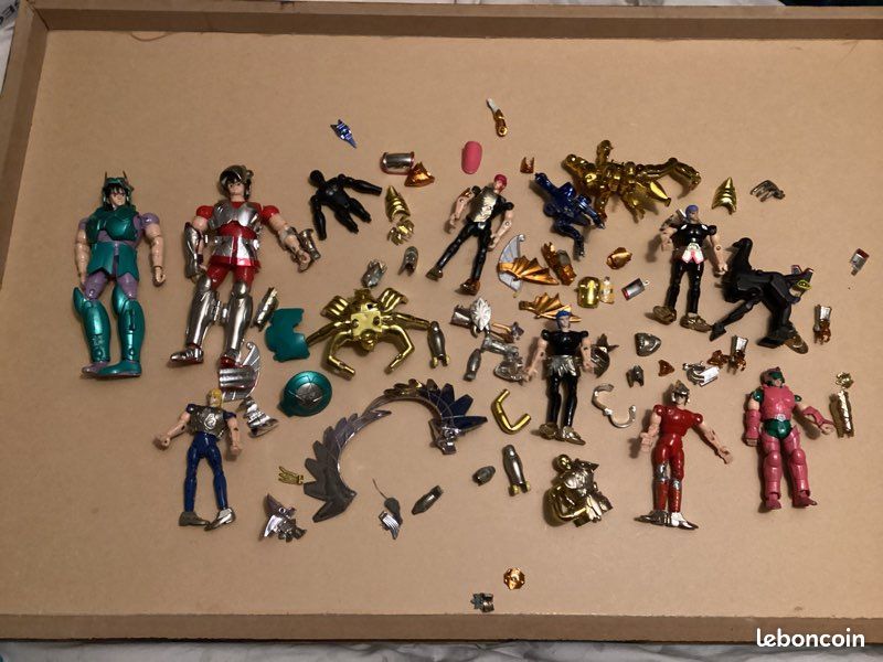Lot de figurines chevaliers du zodiaque saint seiya vintage années 80 - Collection