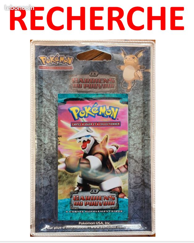 Recherche Blister Pokémon Ex Gardiens du Pouvoir (image 1)