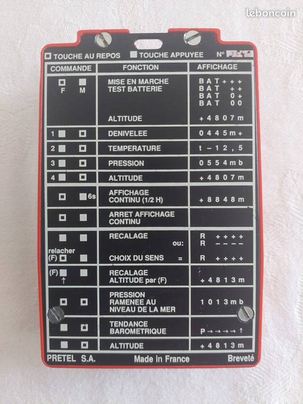Altimètre Alti plus N1 Pretel (image 2)
