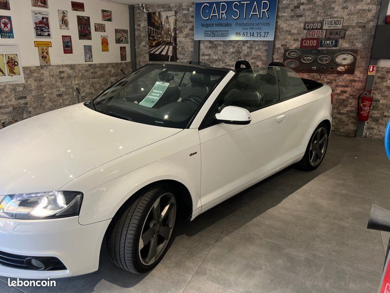 AUDI A3 CABRIOLET 2.0 TDI 140 S Line première mise en circulation le 14/03/2013 , garantie : 12 mois (image 2)