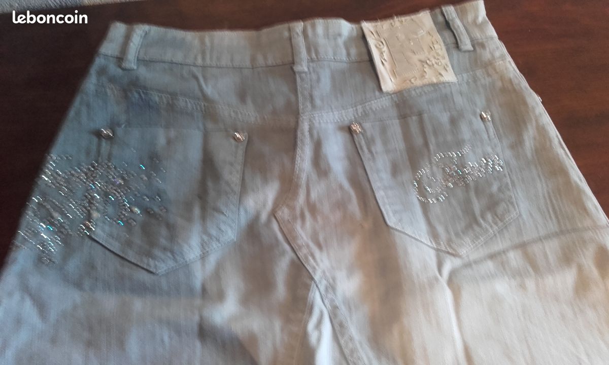 Jupe en jean grise - taille S/M (image 3)
