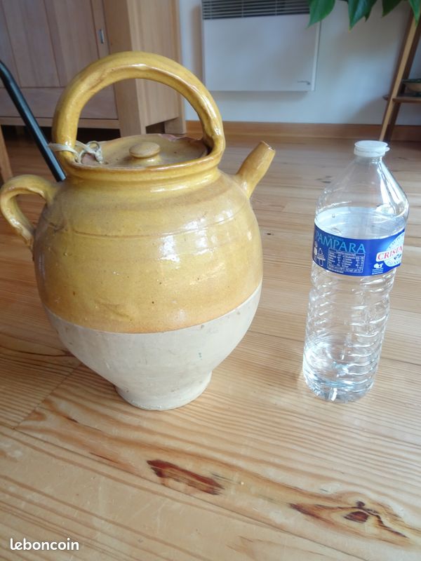 Grand pot jaune émaillé de la région Sud-Ouest (image 2)