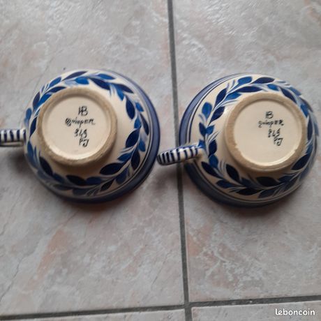 Bolée à cidre - Couple de Bretons - Personnages Traditionnels