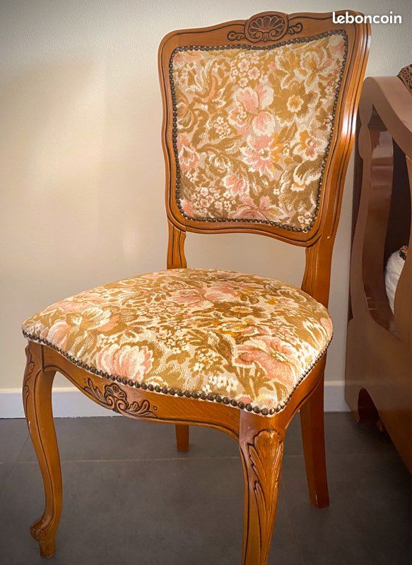6 chaises en bois vintage (image 3)