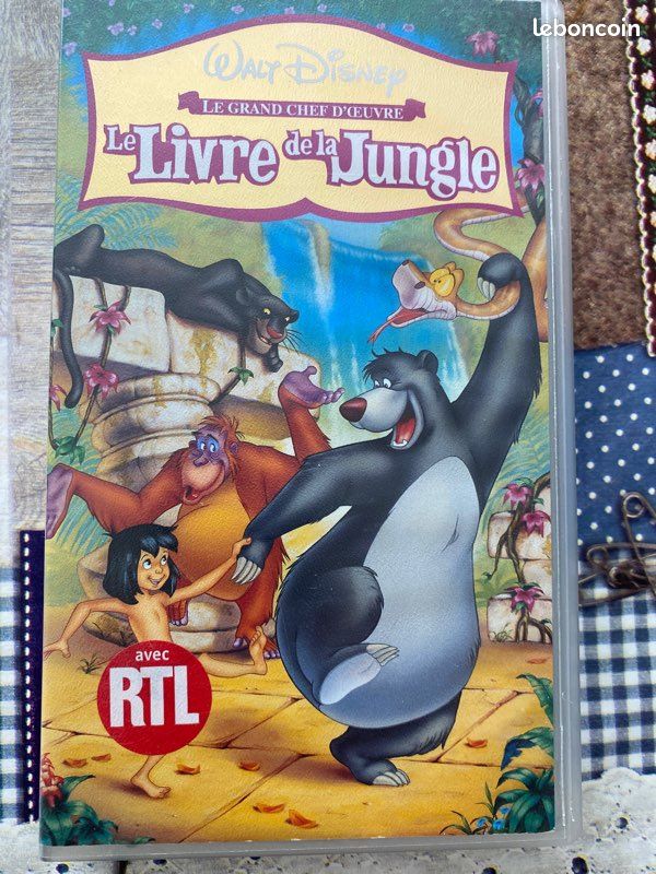 K7 VHS Walt Disney le livre de la jungle (image 1)