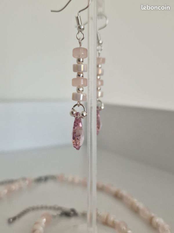Boucles d'oreilles clips cascade perles - Collection Moonlight - Bijoux