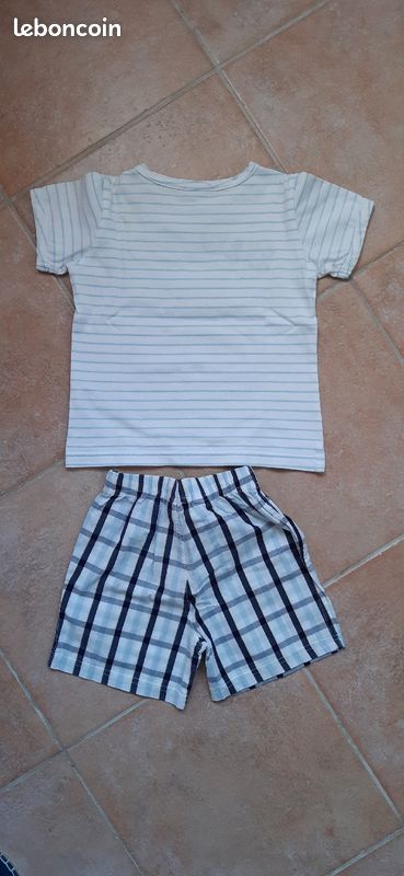 Ensemble t-shirt short Sergent Major 3 ans garçon - TBE (image 5)