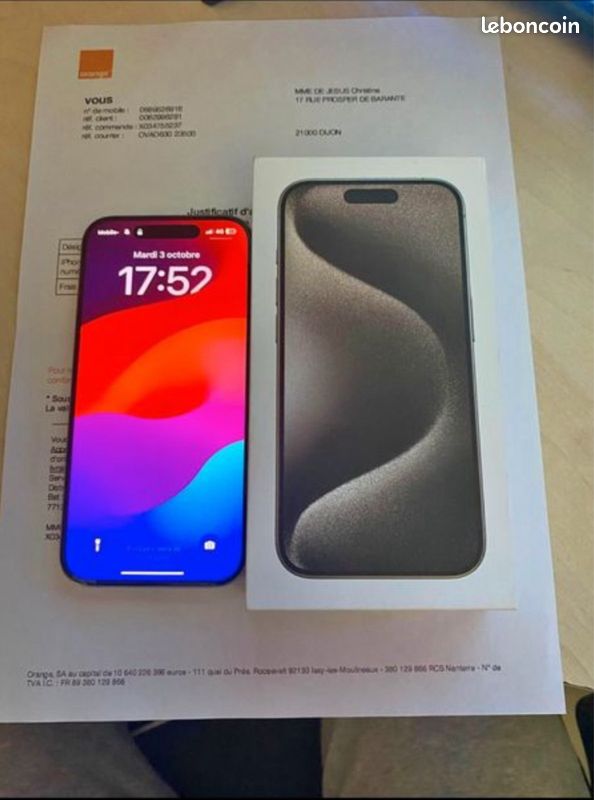 IPhone 15 pro 256g (image 1)