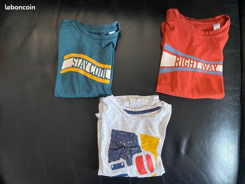Lots 3 T-shirts manches longues (Okaidi) (image 1)