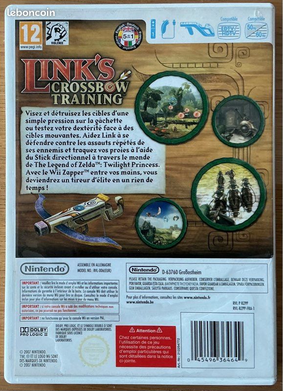Jeu WII Link’s Crossbow Training (image 2)