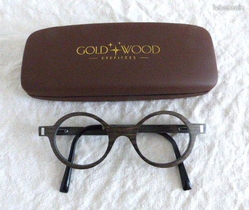 Monture lunette femme bois et titane marque gold wood