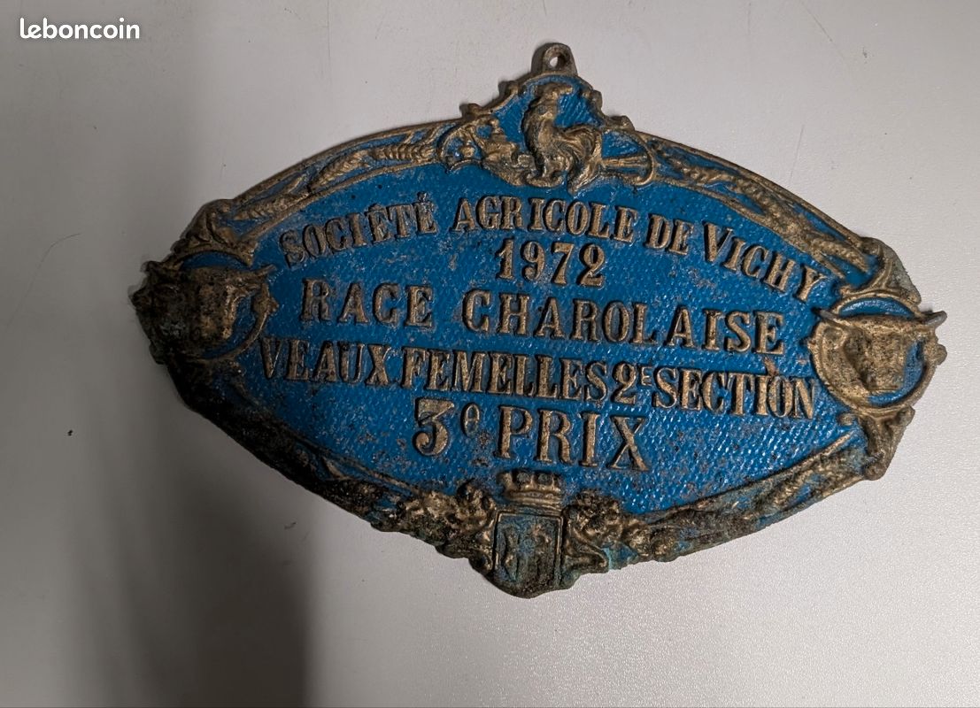 Plaque Concours Hippique – 2ème Prix Ville De Pierrelatte 1972 – Collection
