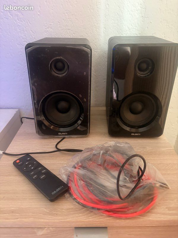 Majority D40 Enceinte hifi Bluetooth stéréo avec ampli (image 1)