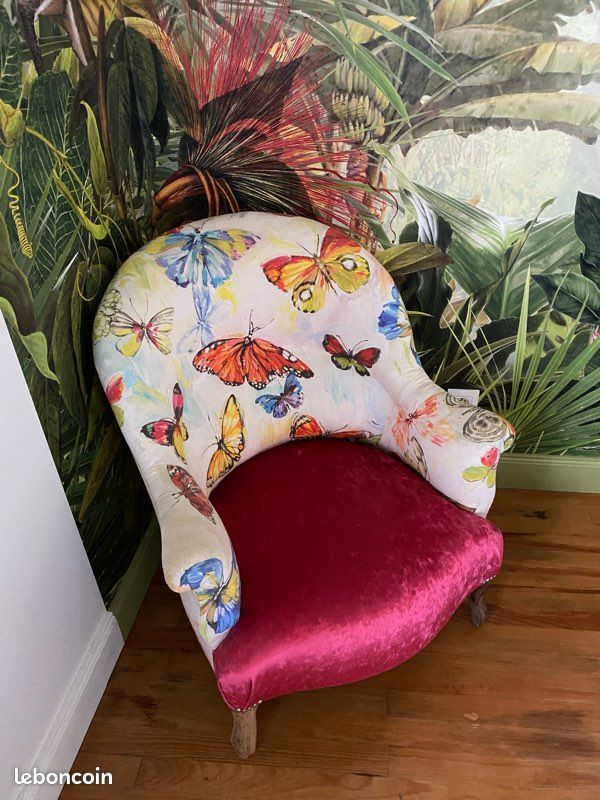 Fauteuil crapaud vintage (image 2)
