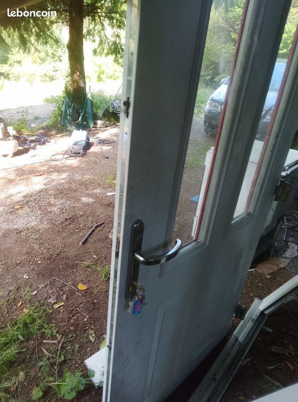 External pvc door with frame (image 2)