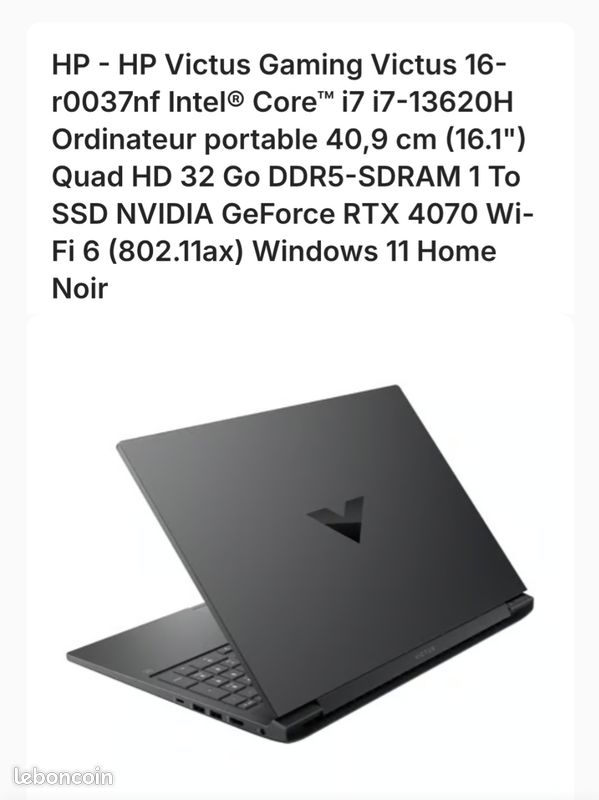 Ordinateur gaming HP victus (image 3)