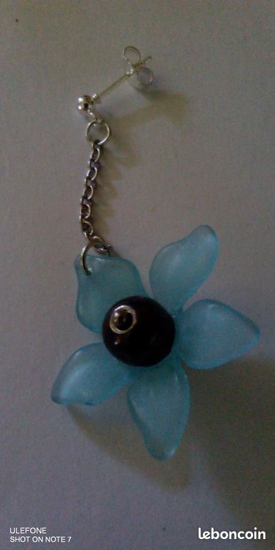 Boucles d'oreilles bouton fleur (image 1)