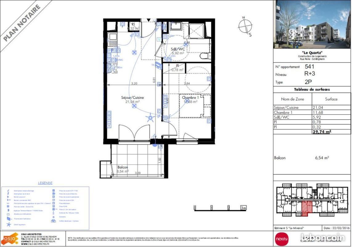 Appartement 2 pièces 39 m² · à Schiltigheim · 39 m² · 642 €