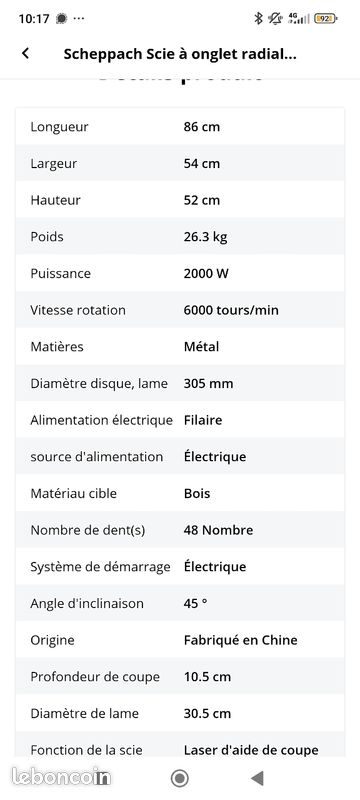 Scie à onglet (image 3)
