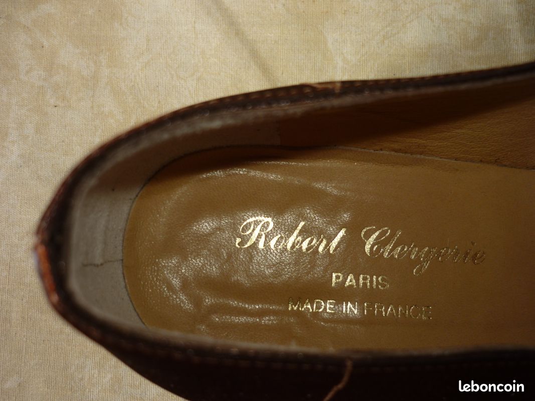 1 paire de mocassins femme cuir et satin Robert Clergerie (image 3)