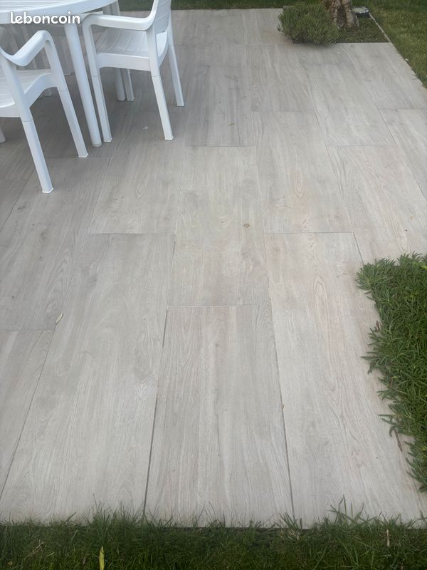 4 dalles de 120 x 40 cm en grès Cérame Ragno Woodliving fumo mat (image 2)