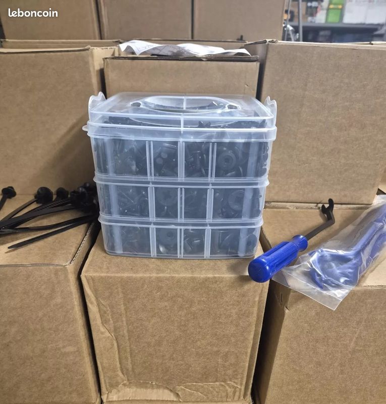 Clips Fixation Auto Kit 60 Vis Et Clips De Fixation Auto NIYATA - Pour Pare-chocs, Ailes, Protection Sous Moteur écrous Clips Garde-boue