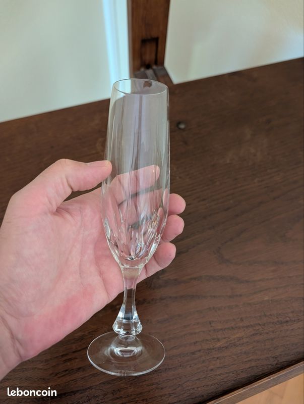 33 verres cristal de Lorraine modèle Gérard-Vin/eau/champagne/whisky (image 7)