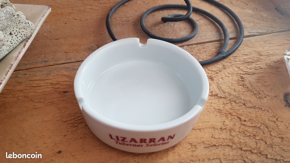 Cendrier céramique vintage LIZARRAN – déco bar (image 4)