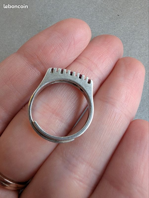 Bague Argent BRI P-Ondes 8 mm | 3 Suisses