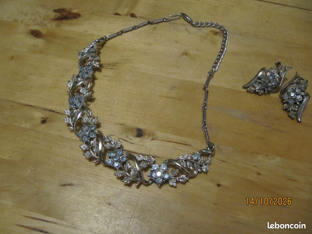 Parure CORO et boucles d'oreilles vintage (image 1)