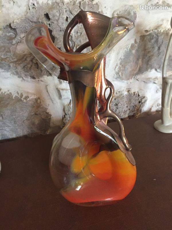 Vase verre soufflé bis matière (image 2)