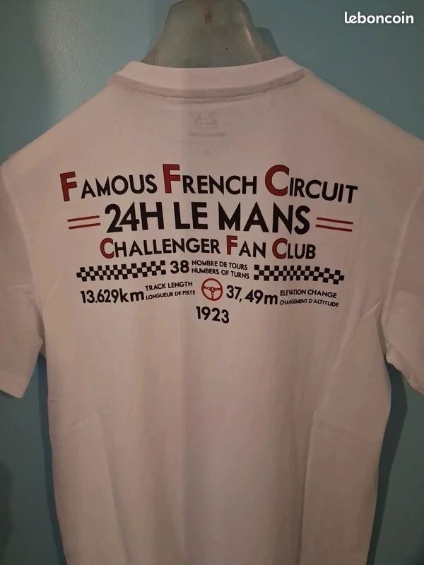 Neuf T-shirt 24H Le Mans par Celio be normal - Superbe qualité en 100% coton - Tailles XS et XL (image 2)