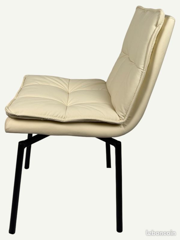 đ„ chaise halo beige pivotante â destockage exclusif â 49 đ„ (image 4)