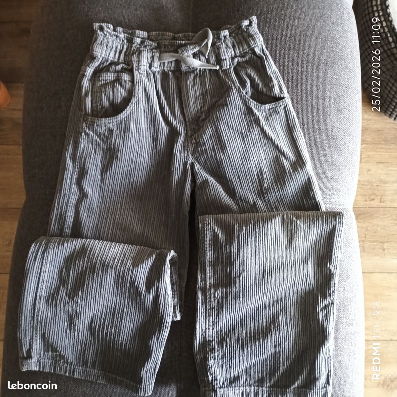 Pantalon Zara Fille 9 Ans à Carreaux Multicolore - Mélange Polyester