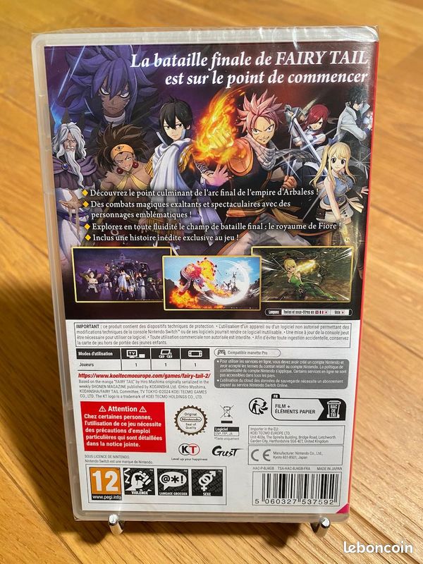 Fairy tail 2 - Switch - jeu neuf sous blister (image 2)