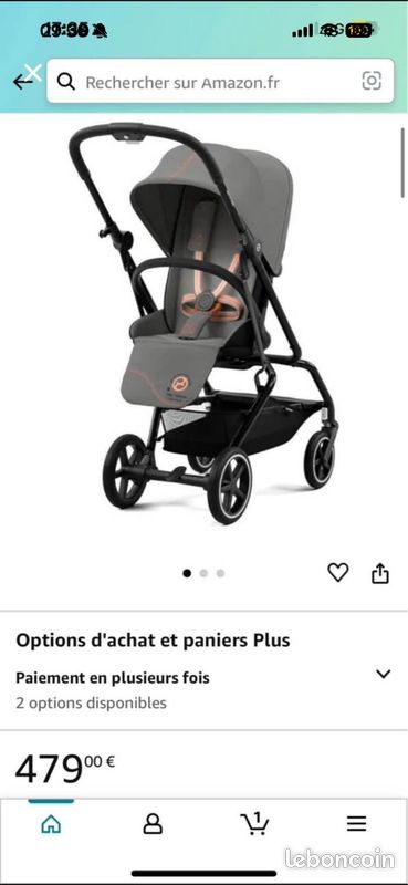Poussette Cybex Eezy S twist Équipement bébé