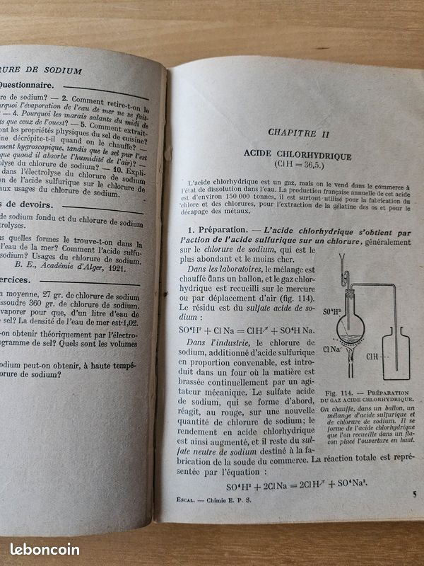 Chimie- Brevet élémentaire programme 1920 (image 11)