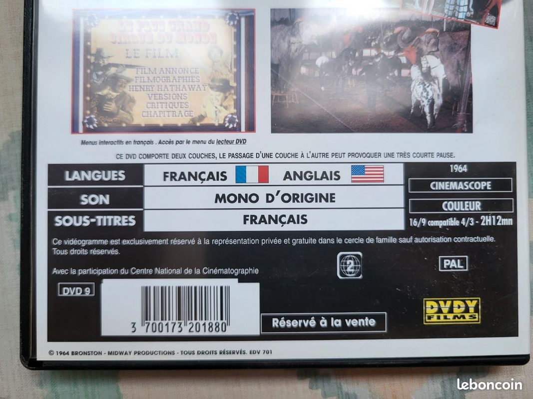 DVD Le plus grand cirque du monde de Henry Hathaway (image 4)