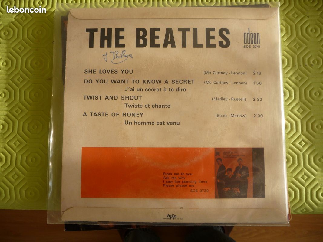 45T Beatles Odéon SOE 3741 très rare (image 2)