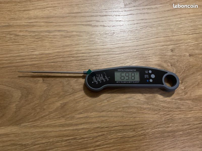 Thermomètre Cuisine Thermomètre De Cuisson Digital - Sonde Pliable 3s De Réponse Mesure -50 à 300