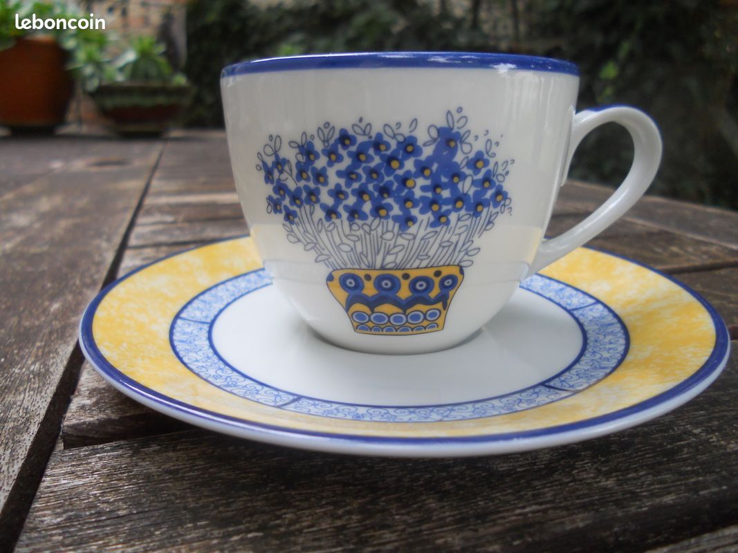 Tasses à café en porcelaine PHILIPPE DESHOULIERS et SOLOGNE (image 4)