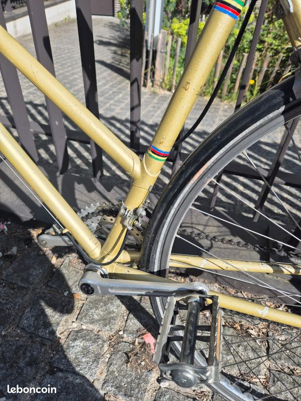 HYGINA Vélo De Course Vintage NOS – Bleu Acier, Taille Course