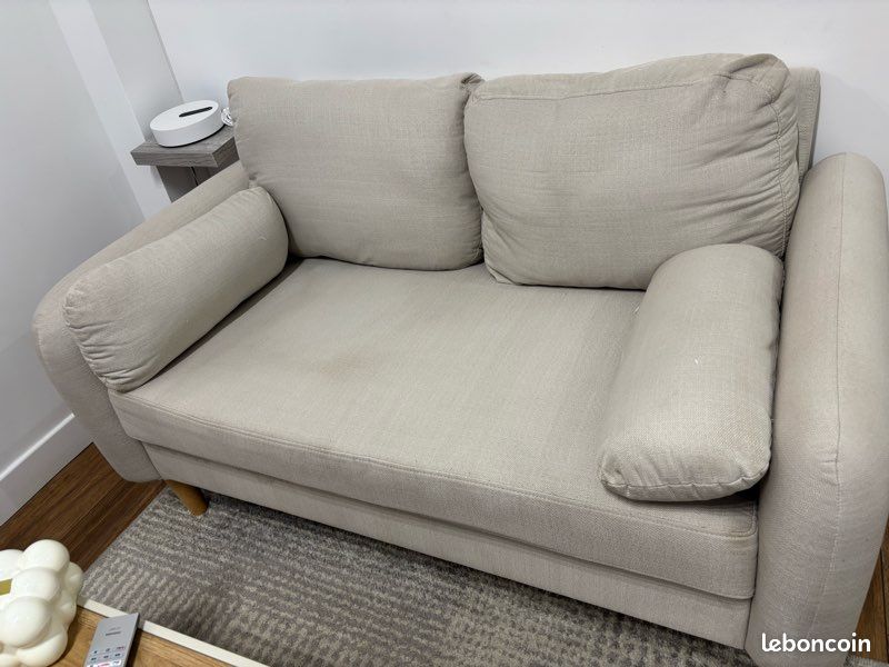 Canapé beige 150e (image 2)